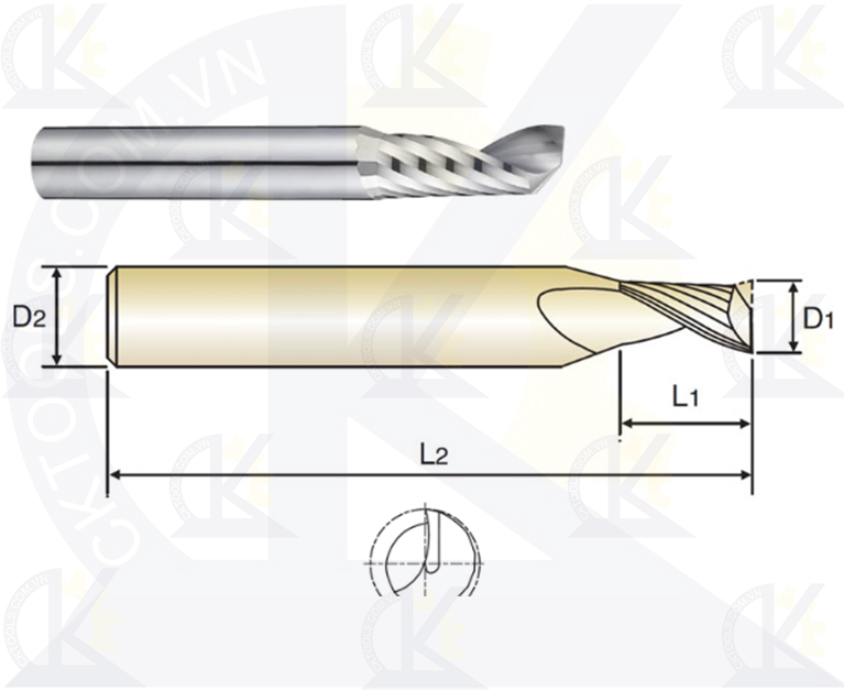 Dao phay nhôm YG E5E47, Dao phay gỗ YG E5E47