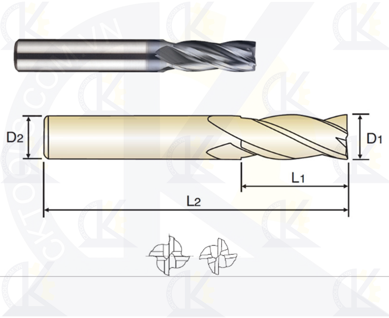 Dao phay hợp kim YG SEME36, Dao phay thép YG SEME36