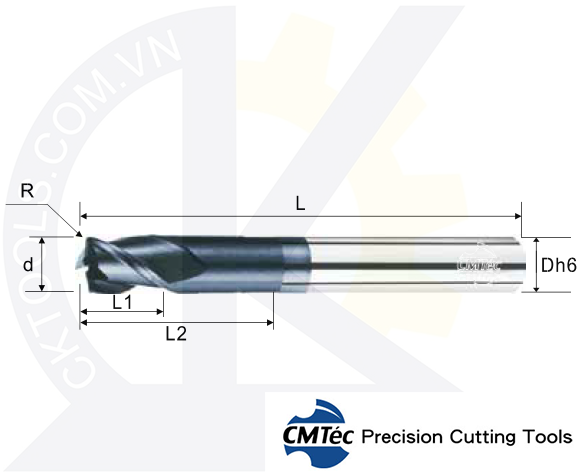 Dao phay CMTec MECDL3, Dao phay thép CMTéc MECDL3
