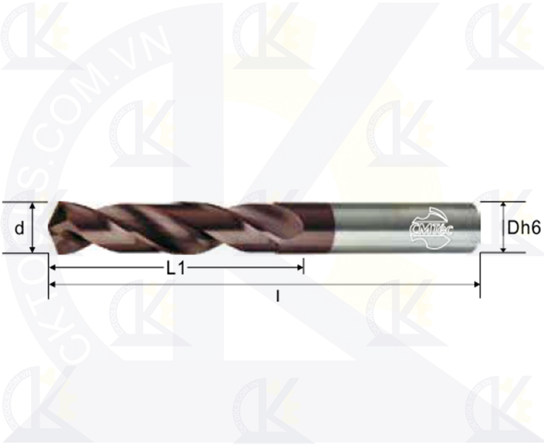 Mũi khoan hợp kim CMTec CDS2, Mũi khoan CMTéc CDS2