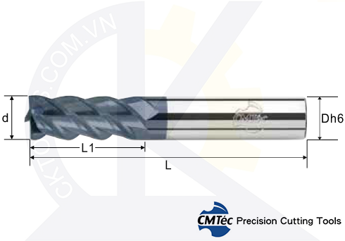 Dao phay CMTec CEHM4-CEH4, Dao phay ngón CMTéc CEHM4-CEH4