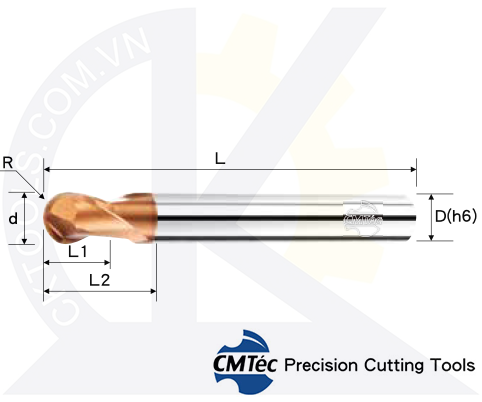 Dao phay CMTec NEBDM2-NEBD2, Dao cầu phay CMTéc NEBDM2-NEBD2